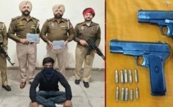 ਬੰਬੀਹਾ ਗਰੁੱਪ ਦਾ ਸ਼ੂਟਰ ਕਾਬੂ, ਨਜਾਇਜ਼ ਹਥਿਆਰਾਂ ਸਮੇਤ 10 ਜਿੰਦਾ ਕਾਰਤੂਸ ਬਰਾਮਦ ਬੰਬੀਹਾ ਗਰੁੱਪ ਦਾ ਸ਼ੂਟਰ ਕਾਬੂ, ਨਜਾਇਜ਼ ਹਥਿਆਰਾਂ ਸਮੇਤ 10 ਜਿੰਦਾ ਕਾਰਤੂਸ ਬਰਾਮਦ