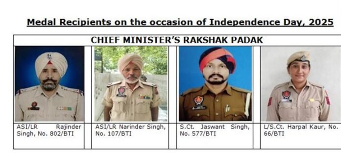 Four PP officials to be awarded CM Rakshak Padak