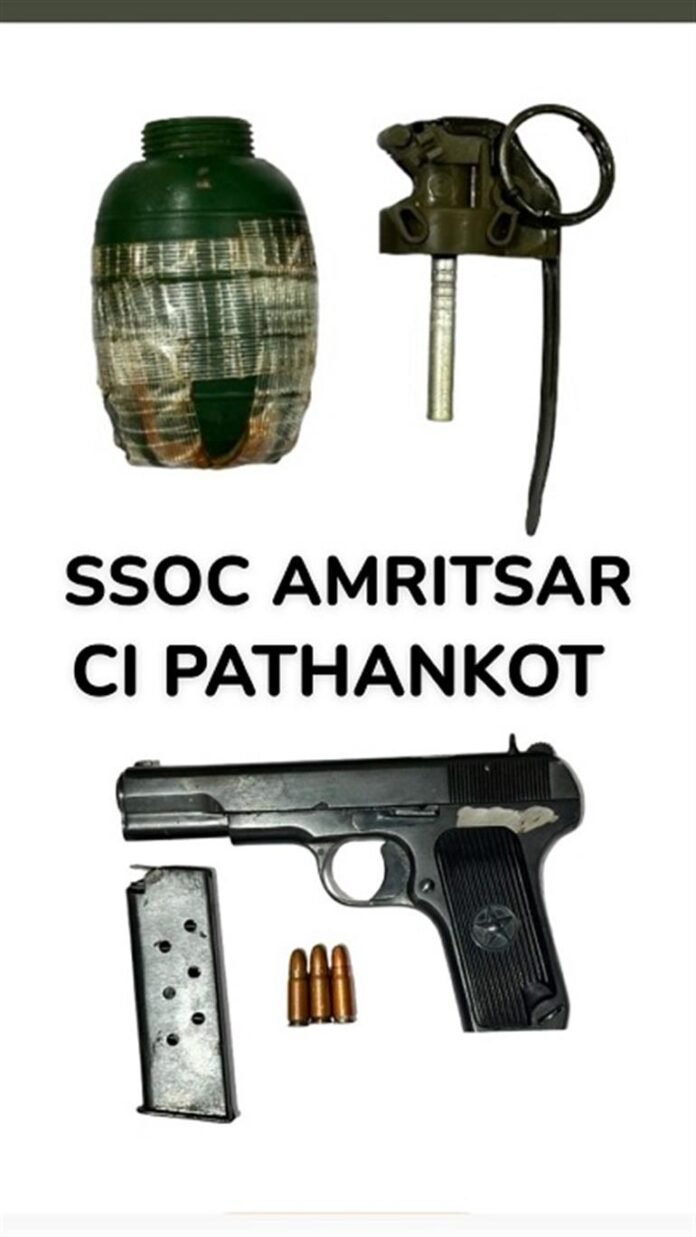 Two BKI operatives held with Hand Grenade and Pistol