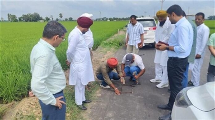 Punjab Mandi Board Secretary Inspects Ongoing Development Works in Sangrur District