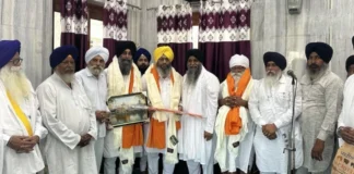 SGPC ਵੱਲੋਂ ਬ੍ਰਿੰਦਾਵਨ ’ਚ ਸ੍ਰੀ ਗੁਰੂ ਤੇਗ਼ ਬਹਾਦਰ ਸਾਹਿਬ ਦੀ ਸ਼ਹੀਦੀ ਸ਼ਤਾਬਦੀ ਸਬੰਧੀ ਗੁਰਮਤਿ ਸਮਾਗਮ SGPC organizes Gurmat Samagam in Brindavan to commemorate the martyrdom centenary of Sri Guru Tegh Bahadur Sahib