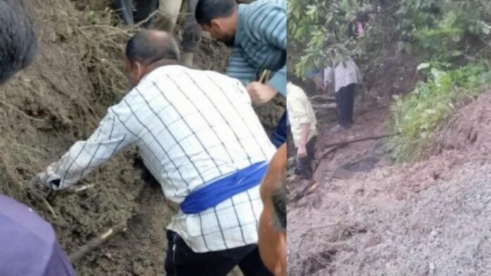 5 members of the same family buried under debris due to landslide in Mandi district, 3 people died