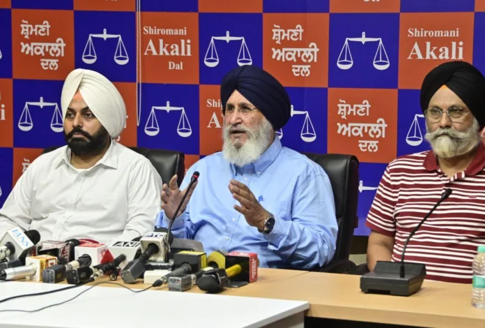 Akali Dal demands high-level judicial inquiry into AAP government's negligence in Madhopur Headworks case