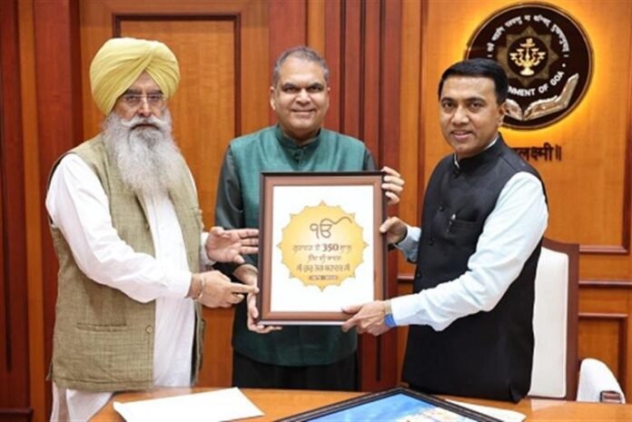 Sanjeev Arora & Gurmeet Khudian Invite Goa CM to 350th Martyrdom Anniversary Events of Sri Guru Tegh Bahadur Sahib Ji
